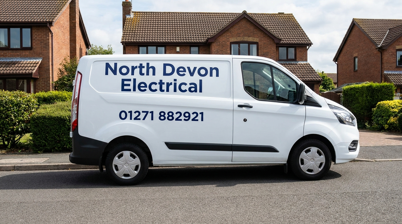 North Devon Electrical branded work van